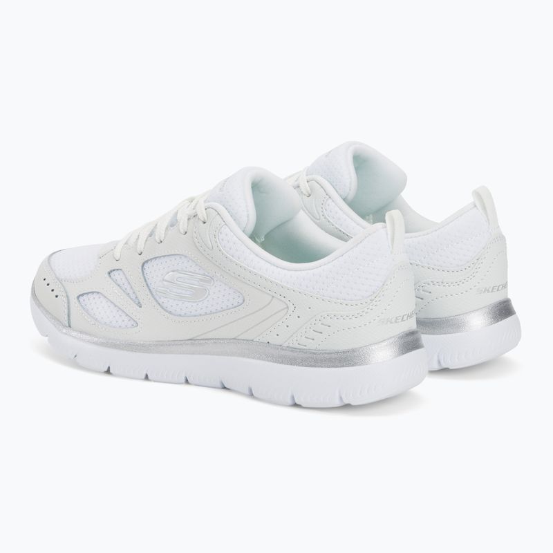 Moteriški treniruočių bateliai SKECHERS Summits Suited white/silver 3