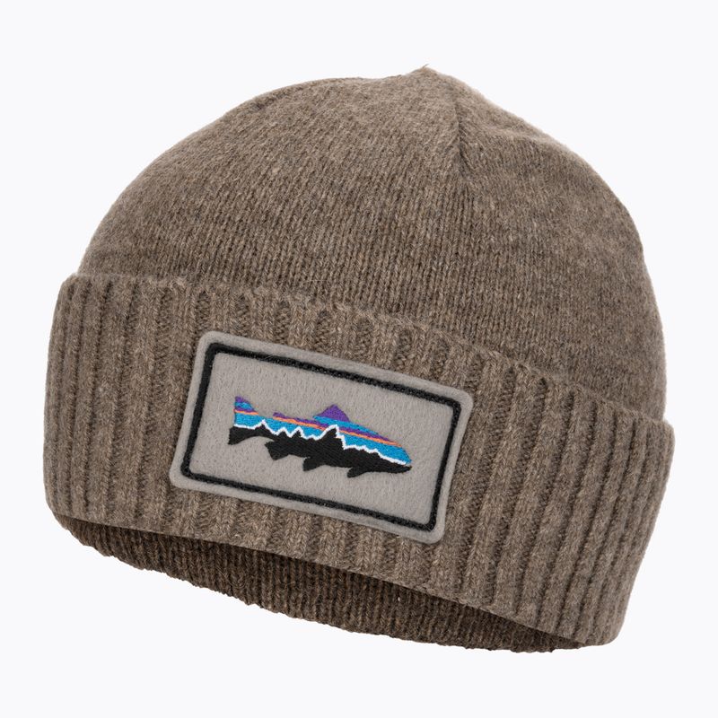 Patagonia Brodeo Beanie kepurė fitz roy trout patch/ash tan trekking cap 3