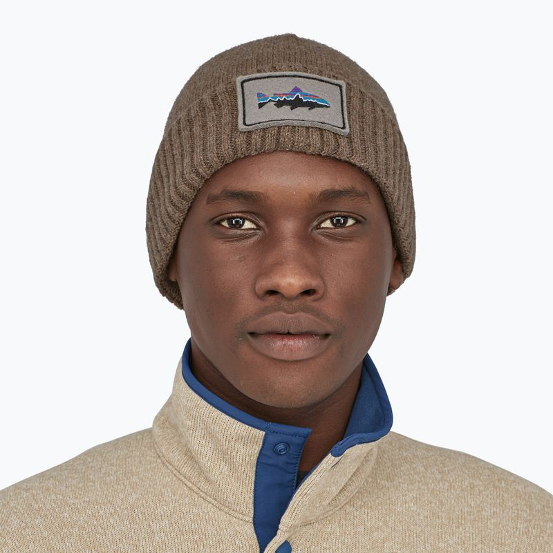 Patagonia Brodeo Beanie kepurė fitz roy trout patch/ash tan trekking cap 7