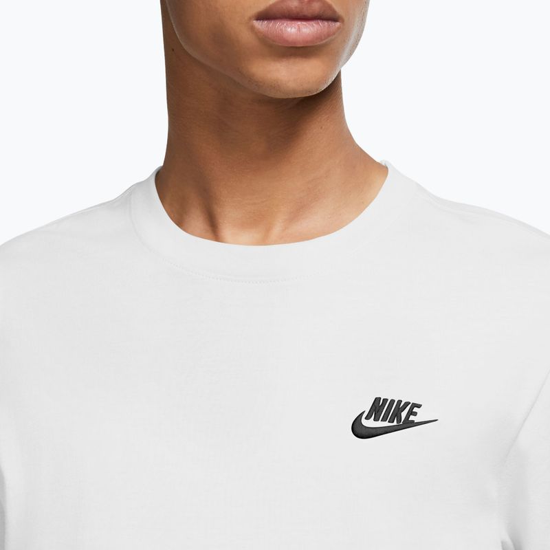 Vyriški marškinėliai ilgomis rankovėmis Nike Sportswear Club white/black 3