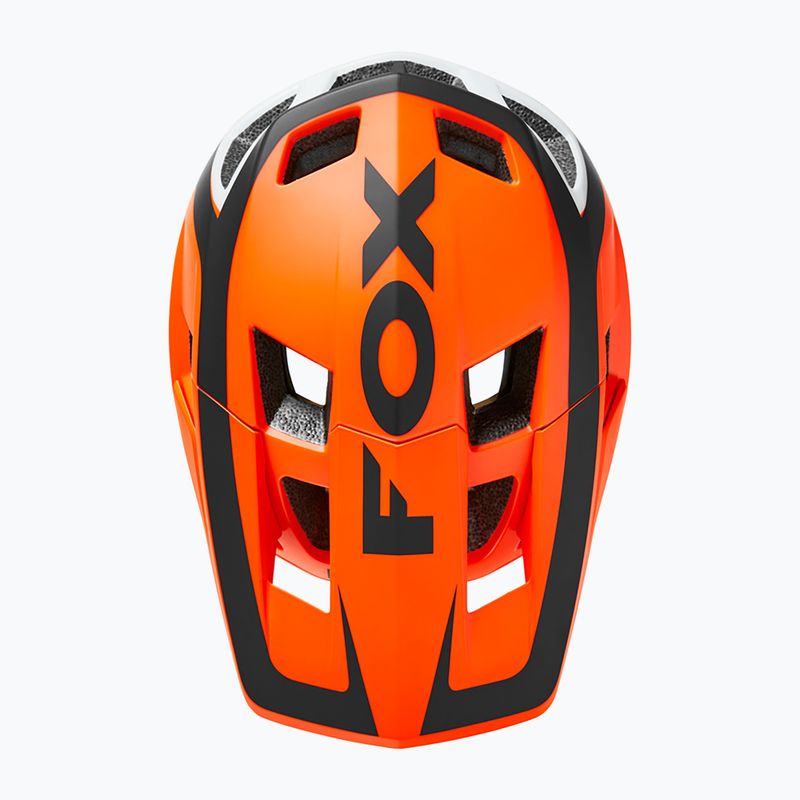 Fox Racing Dropframe Pro Dvide dviratininko šalmas oranžinės ir juodos spalvos 29396_824 10