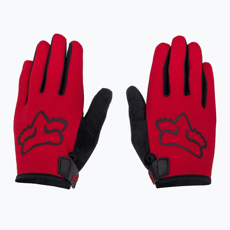 Fox Racing Ranger vaikiškos dviratininkų pirštinės juoda/raudona 27389 3