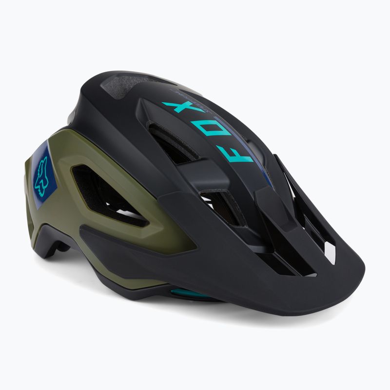 Fox Racing Speedframe Pro Blocked dviratininko šalmas juodai žalias 29414_532