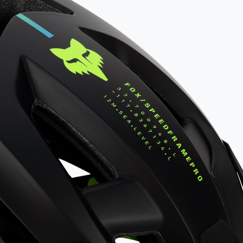 Fox Racing Speedframe Pro Lunar dviratininko šalmas juodas 29881-001 9