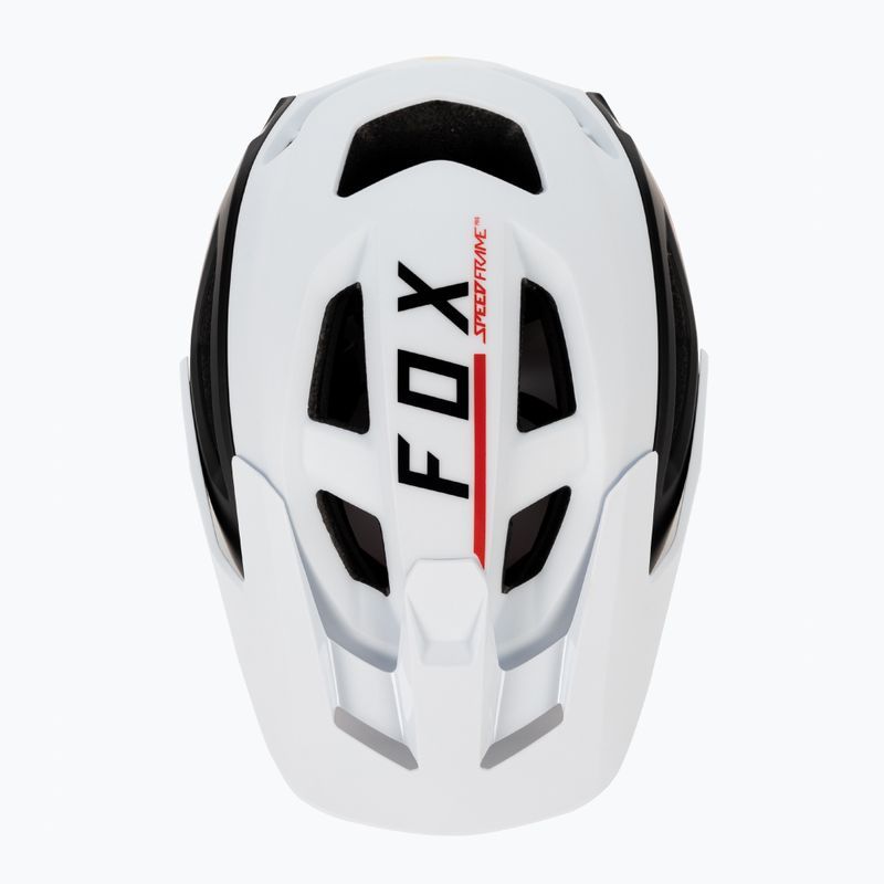 Fox Racing Speedframe Pro Blocked dviratininko šalmas juodai baltas 29414_058 6