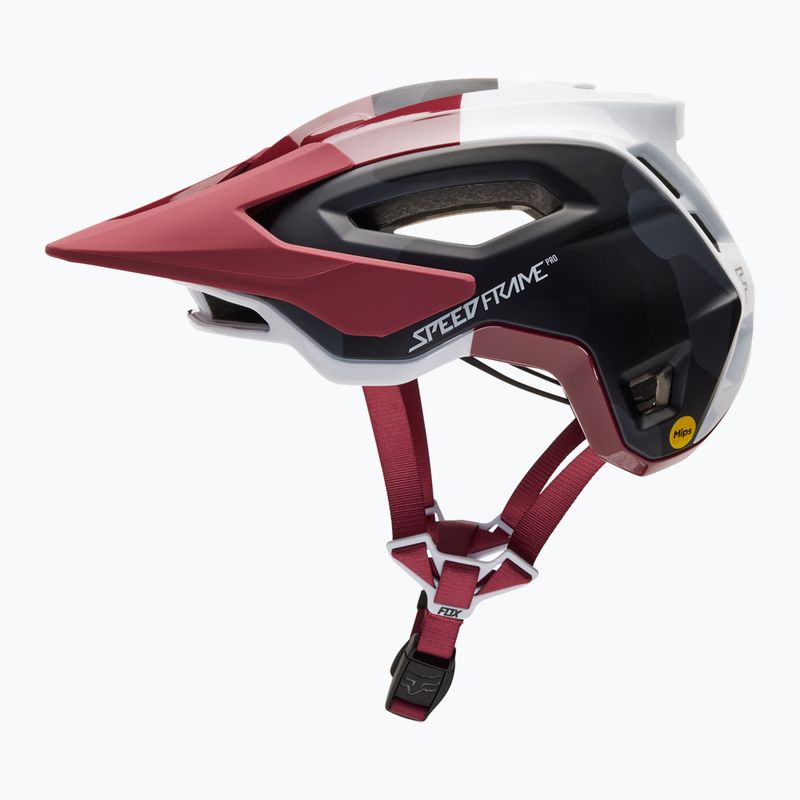 Fox Racing Speedframe Pro dviratininko šalmas raudonos ir baltos spalvos 31197_247 8