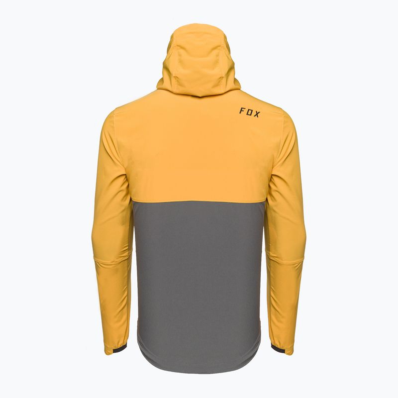 Vyriška dviratininko striukė Fox Racing Ranger Wind Pullover yellow-grey 31038_496 2
