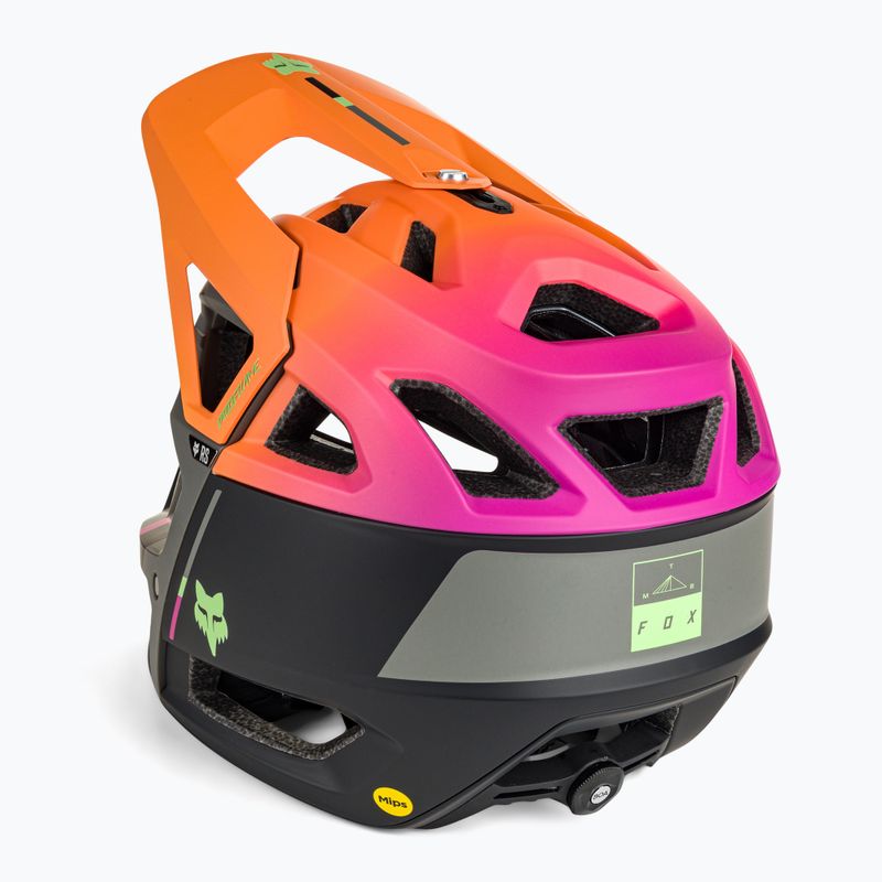 Fox Racing Proframe RS dviratininko šalmas CLYZO juodai oranžinis 30920_009 4