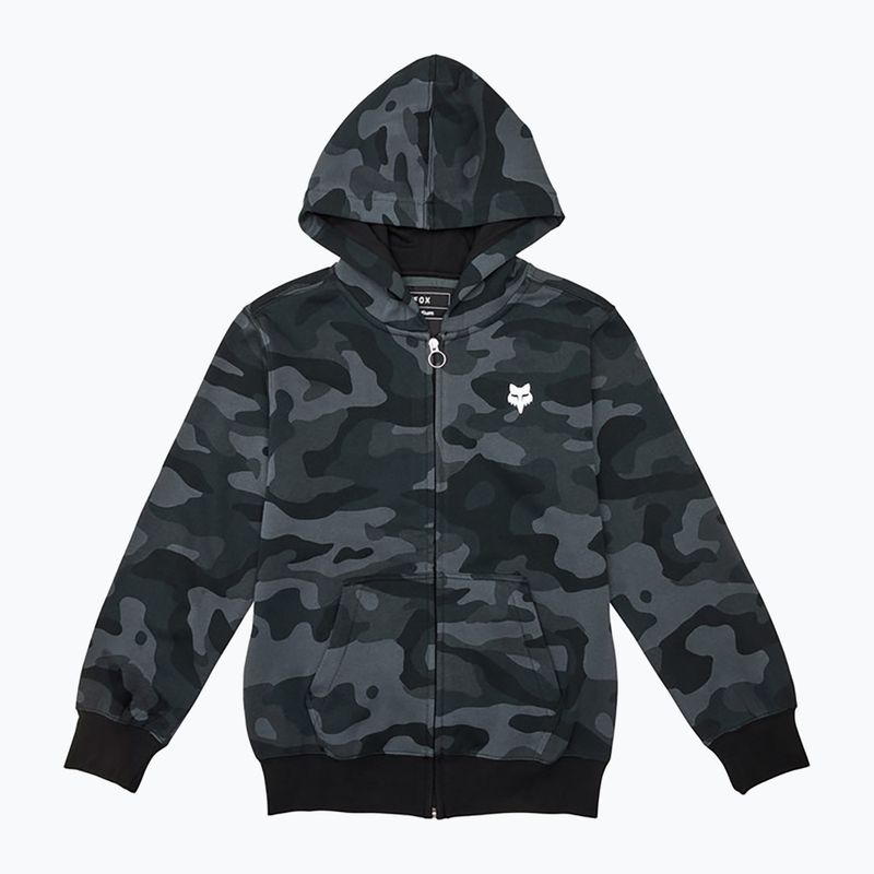 Vaikiškas džemperis Fox Racing Fox Head Camo Full Zip Jr black camo