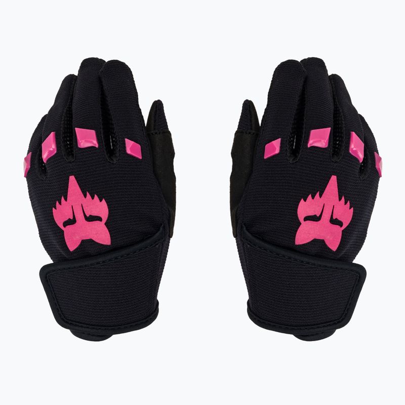 Vaikiškos dviračių pirštinės Fox Racing Kids Dirtpaw Jr black/pink 2