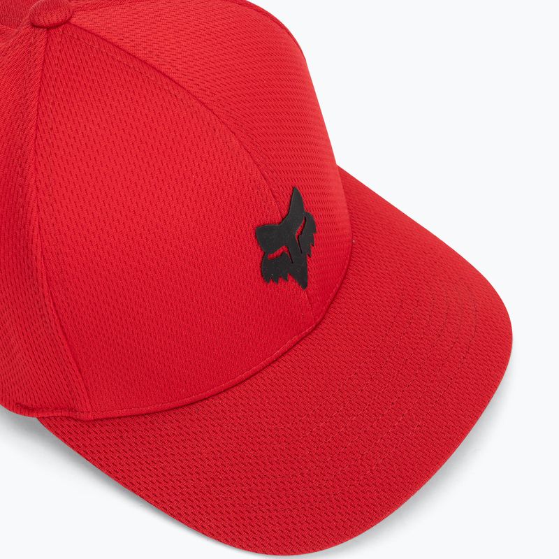Vyriška kepuraitė su snapeliu Fox Racing Fox Head Tech Flexfit Hat flame red 3