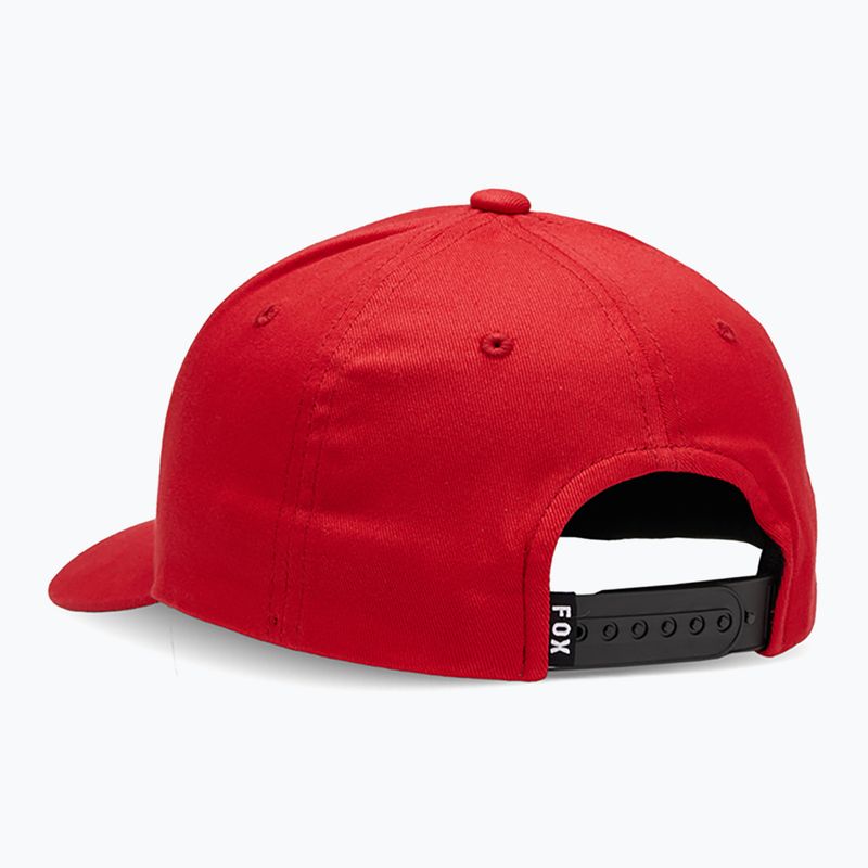Vaikiška kepuraitė su snapeliu Fox Racing Fox Head 110 Snapback Jr flame red 2