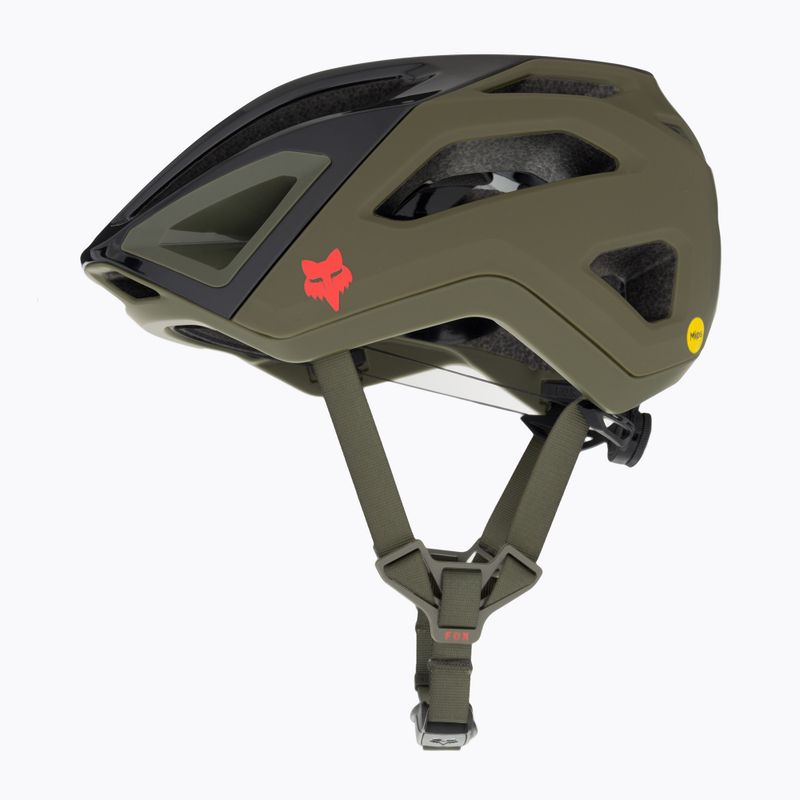 "Fox Racing Crossframe Pro Ashr" alyvuogių žalios spalvos dviratininko šalmas 5