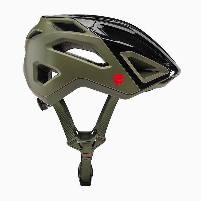 "Fox Racing Crossframe Pro Ashr" alyvuogių žalios spalvos dviratininko šalmas 7