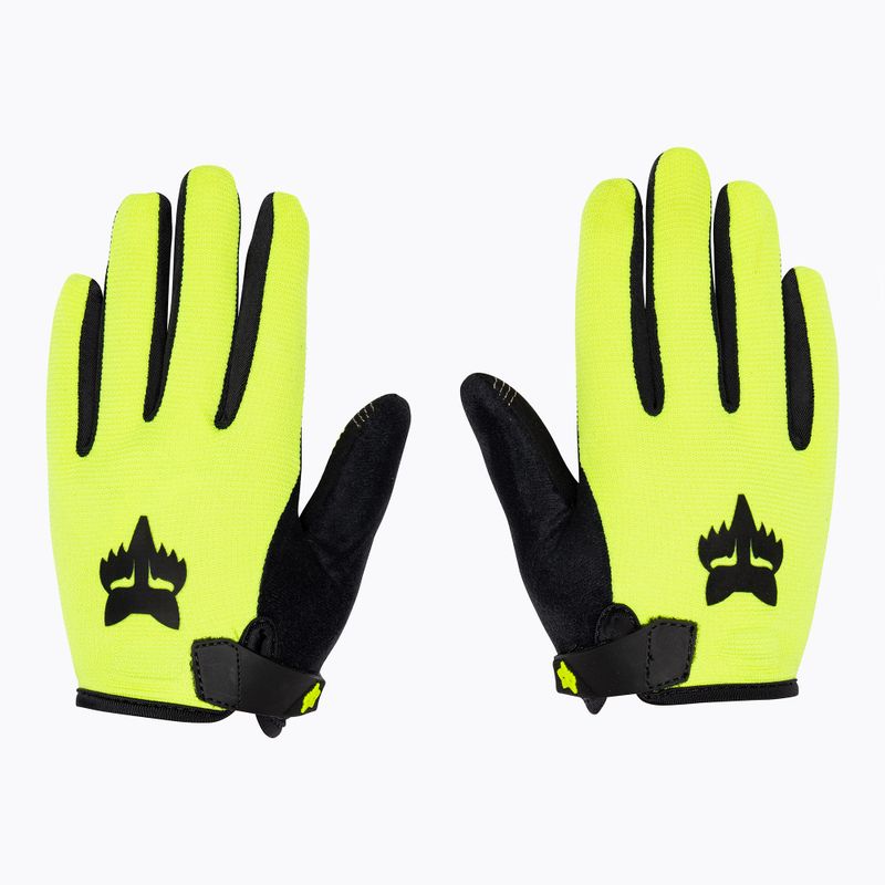 Vaikiškos dviratininko pirštinės Fox Racing Ranger Jr fluorescent yellow 3