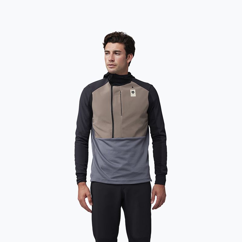Vyriškas dviračio džemperis Fox Racing Defend Thermal Hoodie ash