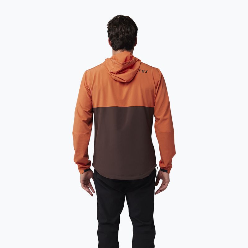 Vyriška dviračių striukė Fox Racing Ranger Wind Pullover atomic orange 2