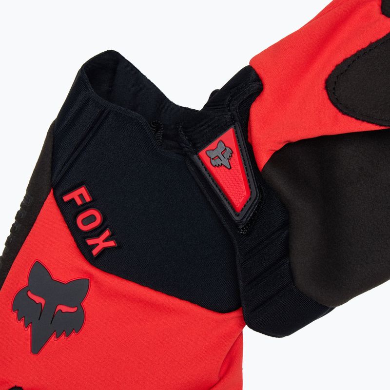 Vyriškos dviračių pirštinės Fox Racing Defend Wind Offroad fluorescent red 6