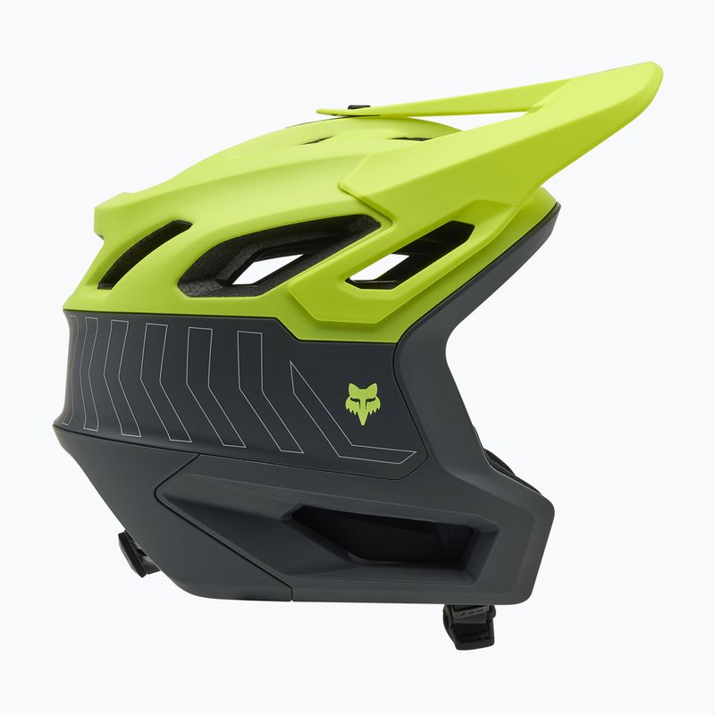 Dviračio šalmas Fox Racing Dropframe Pro Runn fluorescent yellow 2