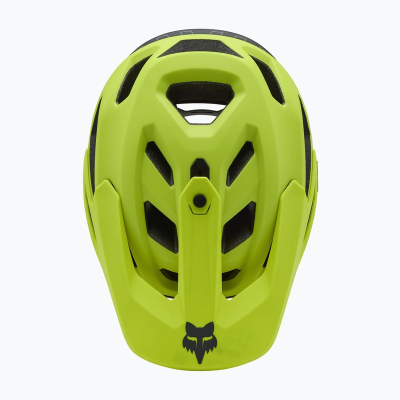 Dviračio šalmas Fox Racing Dropframe Pro Runn fluorescent yellow 5