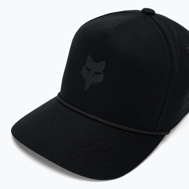 Vyriška kepurė su snapeliu Fox Racing Fox Head Rope Hat black/black 3