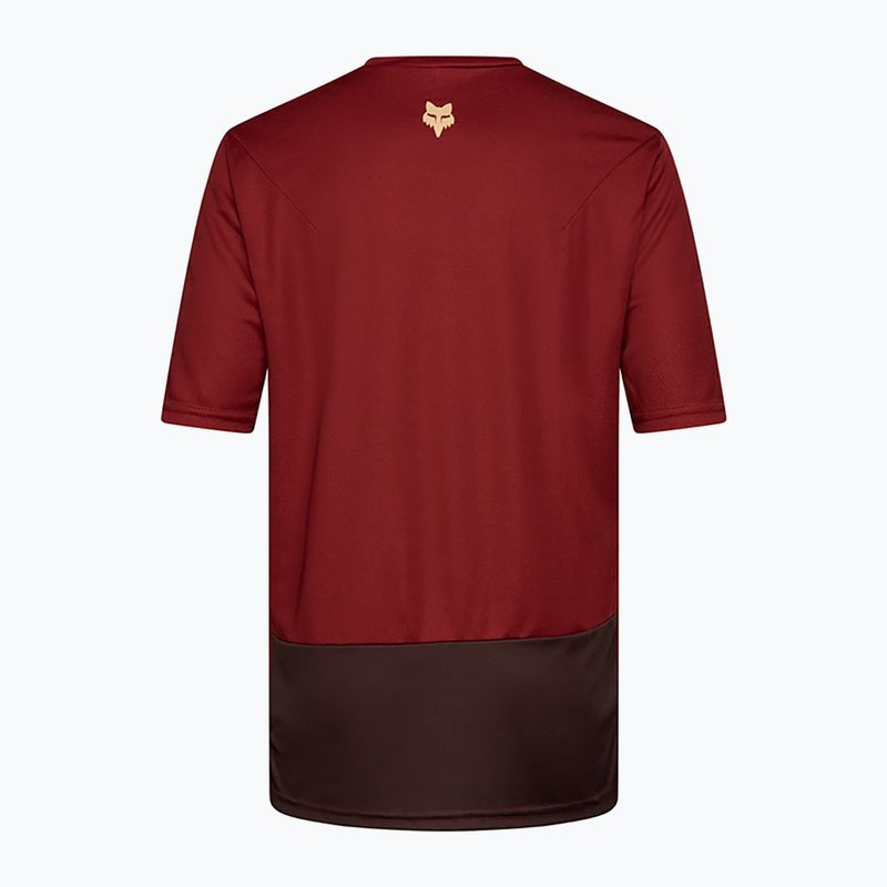 Vyriški dviračių marškinėliai Fox Racing Ranger Wordmark rust brown 6