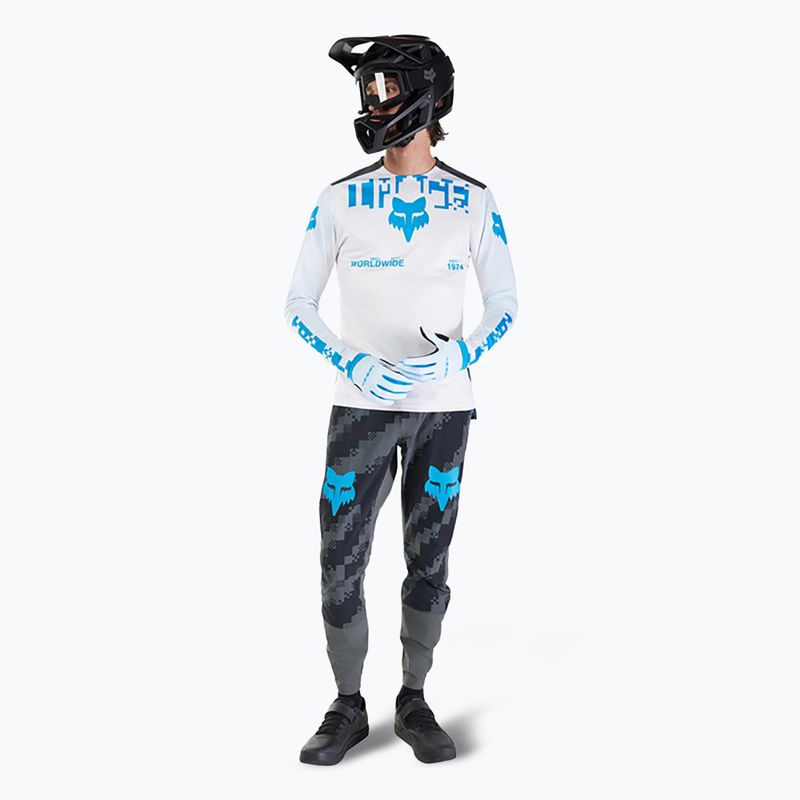 Vyriški dviračių marškinėliai ilgomis rankovėmis Fox Racing Ranger Digi Image white 2