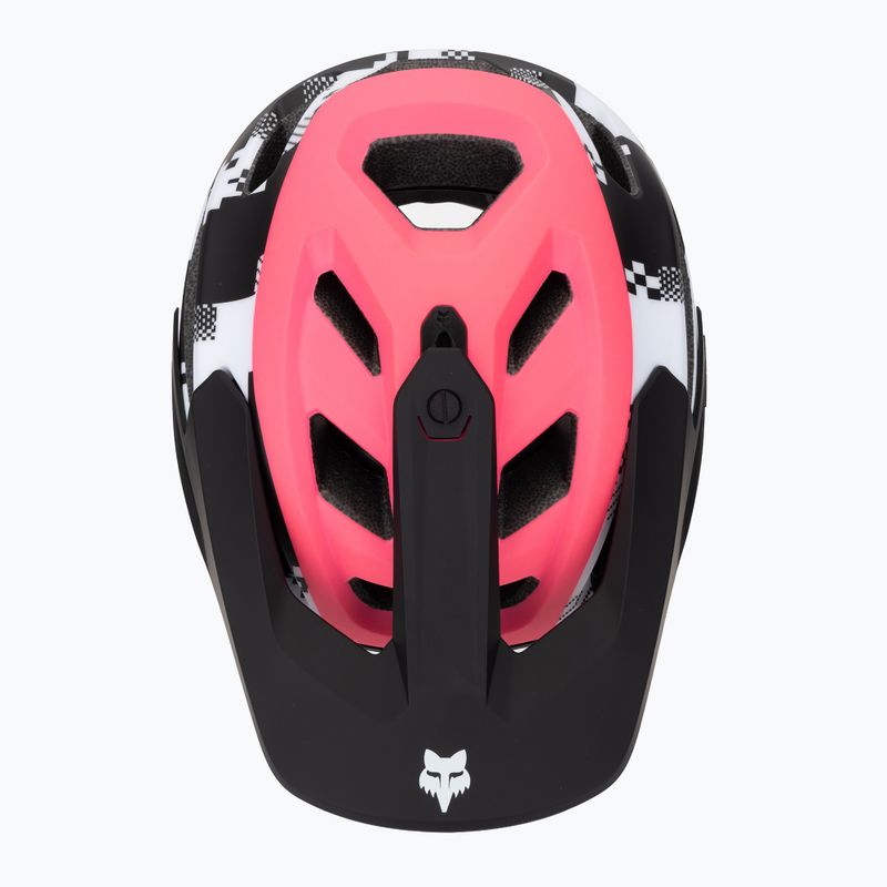 Dviračio šalmas Fox Racing Dropframe Pro Digi Image black/white 6