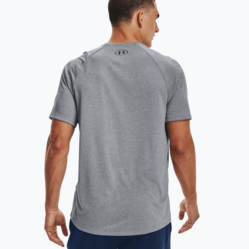 Under Armour Tech 2.0 SS Tee pilki vyriški treniruočių marškinėliai 1326413 2