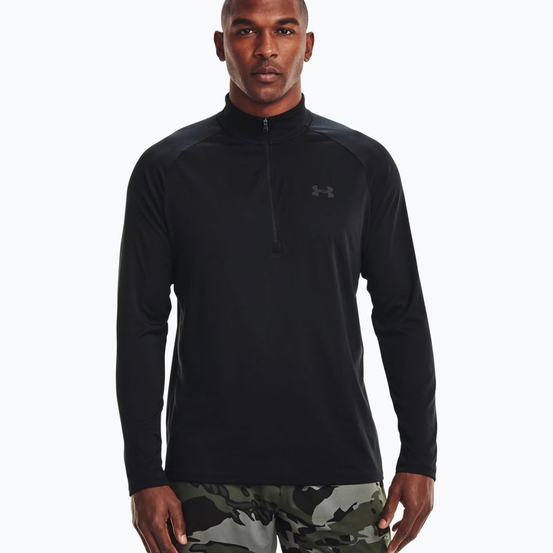 Under Armour Tech 2.0 1/2 Zip vyriškas treniruočių džemperis juodas 1328495-001 3