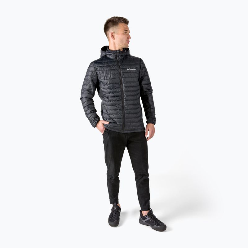 Columbia Powder Pass Hooded 010 vyriška pūkinė striukė juoda 1773271 2