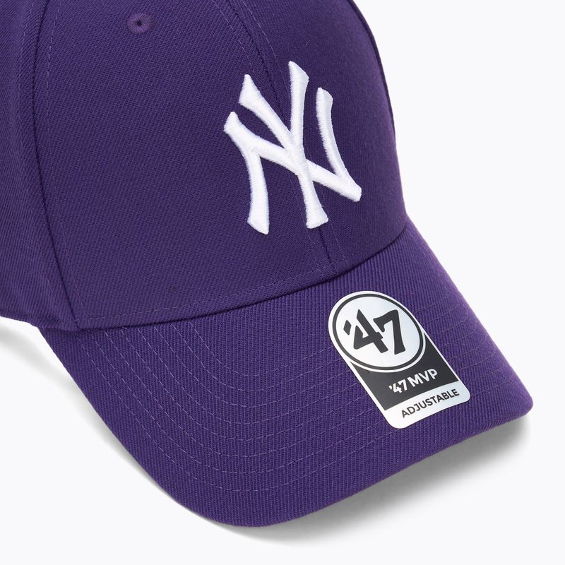 Kepuraitė su snapeliu 47 Brand MLB New York Yankees MVP purple 3
