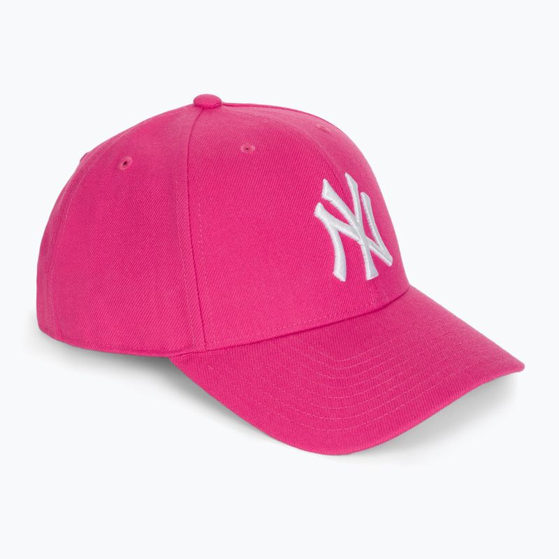 Kepuraitė su snapeliu 47 Brand MLB New York Yankees MVP SNAPBACK magenta