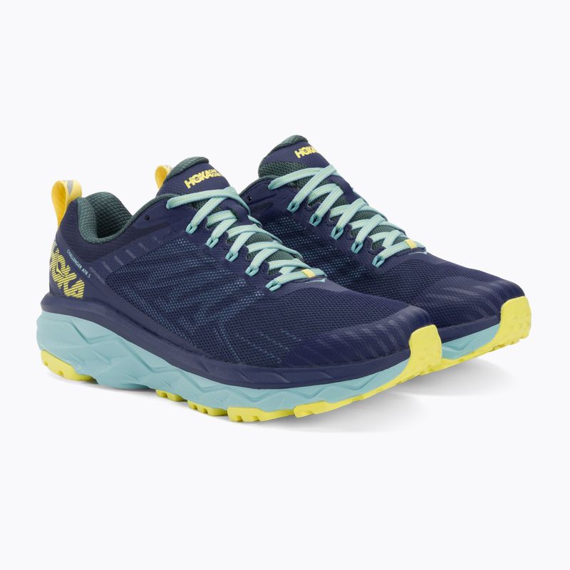 Moteriški bėgimo bateliai HOKA Challenger ATR 5 medieval blue/mallard green 4