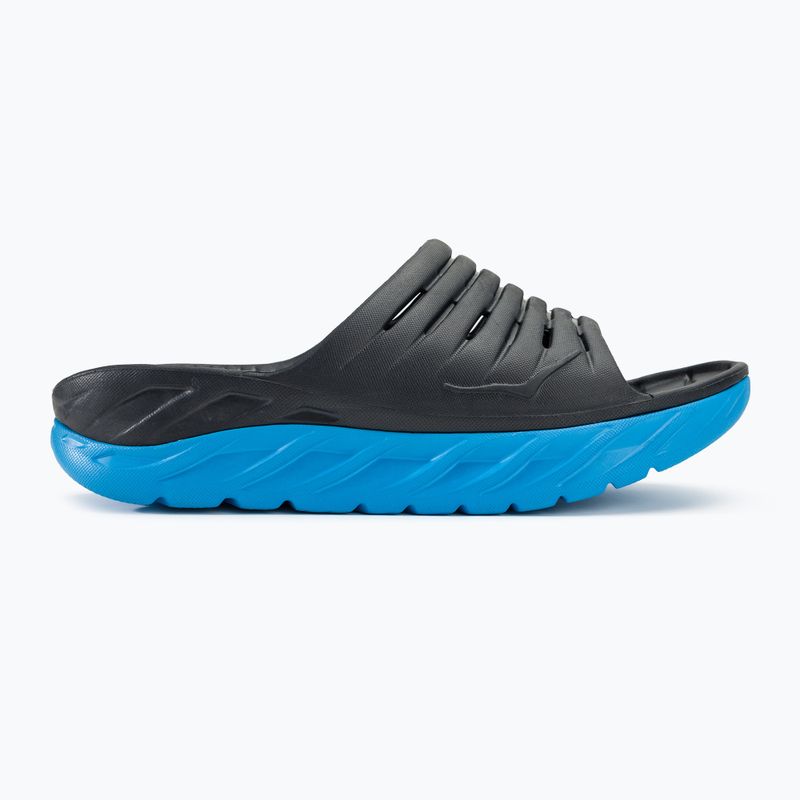 Moteriškos šlepetės HOKA Ora Recovery Slide 2 ebony/dresden blue 2