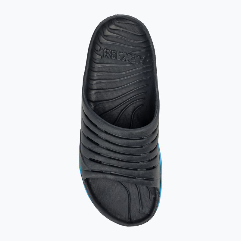 Moteriškos šlepetės HOKA Ora Recovery Slide 2 ebony/dresden blue 5