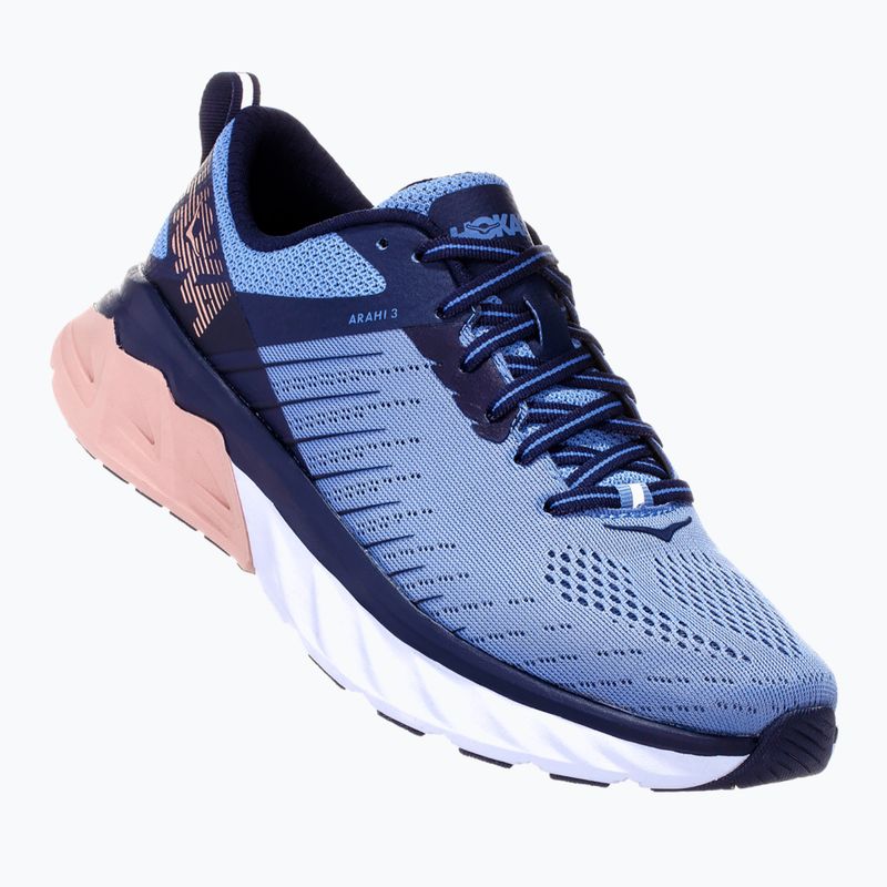 Moteriški bėgimo bateliai HOKA Arahi 3 allure/mood indigo 8