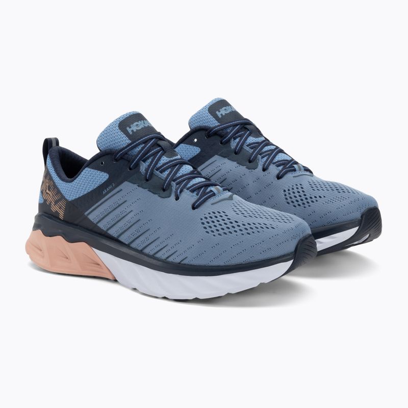 Moteriški bėgimo bateliai HOKA Arahi 3 Wide allure/mood indigo 4