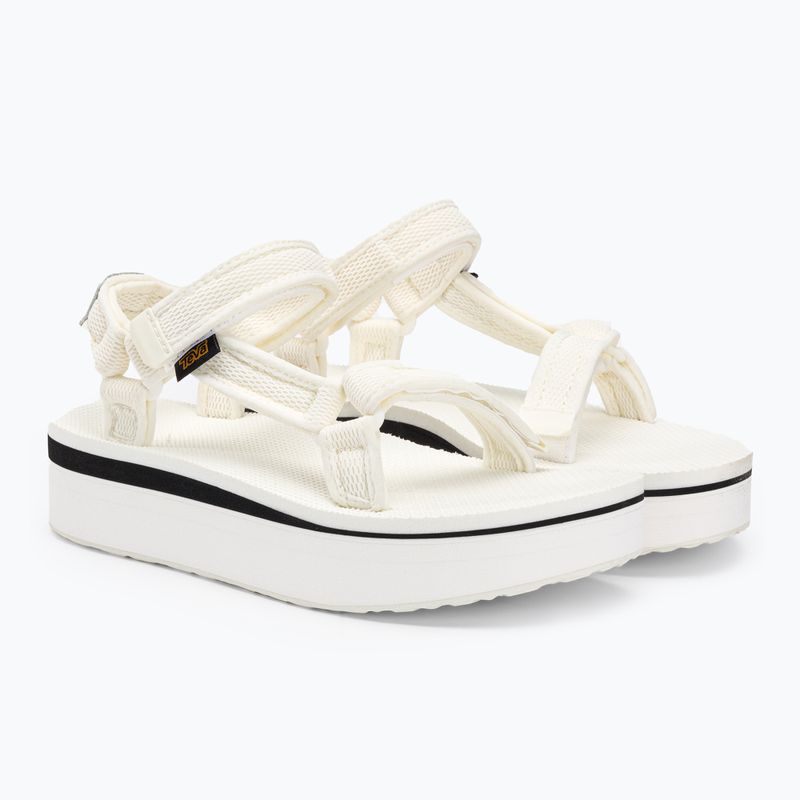 Moteriški žygio sandalai Teva Flatform Universal Mesh Print bright white 4