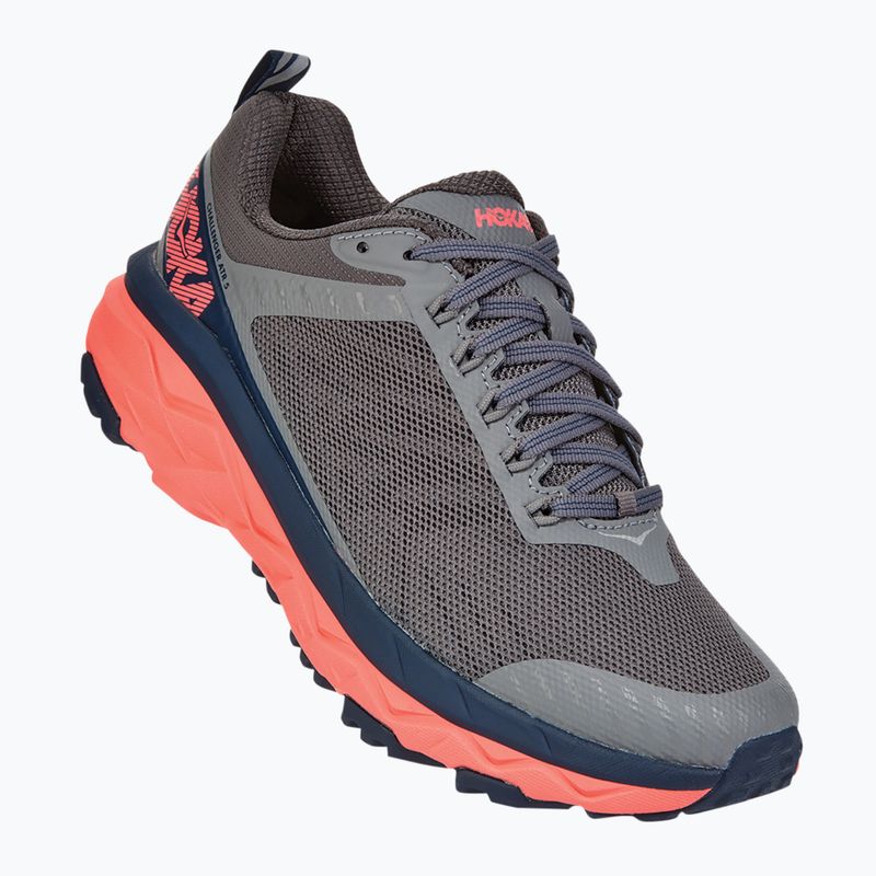 Moteriški bėgimo bateliai HOKA Challenger ATR 5 charcoal gray/fusion coral 8