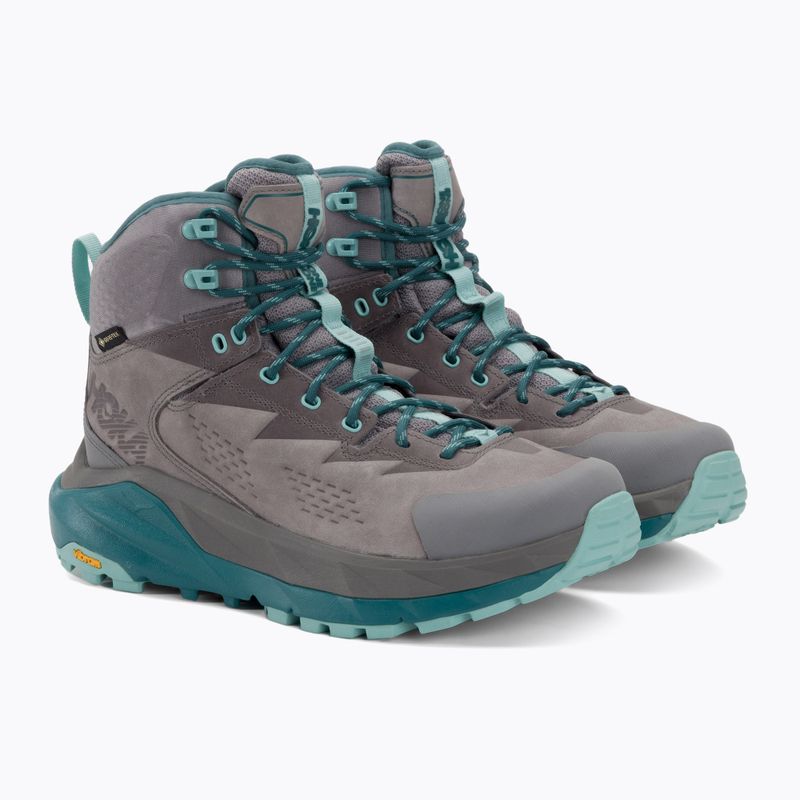 Moteriški trekingo batai HOKA Kaha GTX frost gray/aqua haze 4