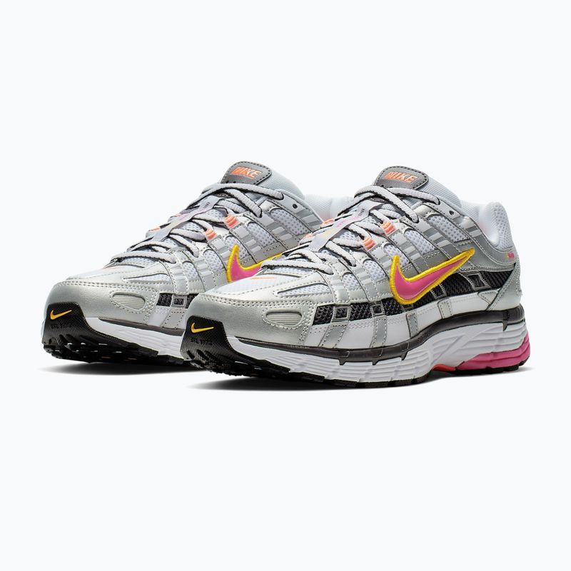 Moteriški batai Nike P-6000 white/metallic platinum/laser fuchsia 2