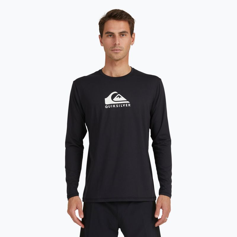 Vyriški plaukimo marškinėliai ilgomis rankovėmis Quiksilver Solid Streak black