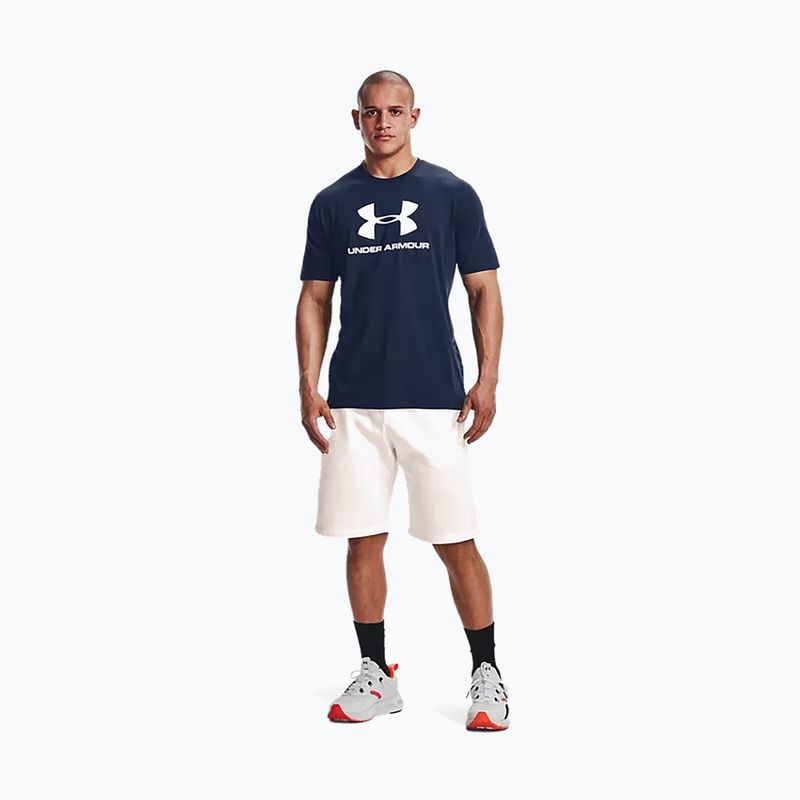 Under Armour UA Sportstyle Logo SS vyriški treniruočių marškinėliai tamsiai mėlyni 1329590 5