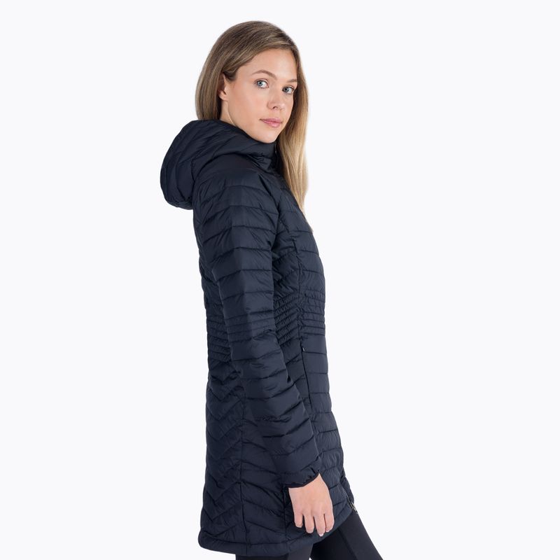 Columbia Powder Lite Mid moteriška pūkinė striukė juoda 1748311 2