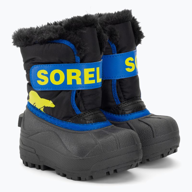 Vaikiški sniego batai Sorel Snow Commander black/super blue 4