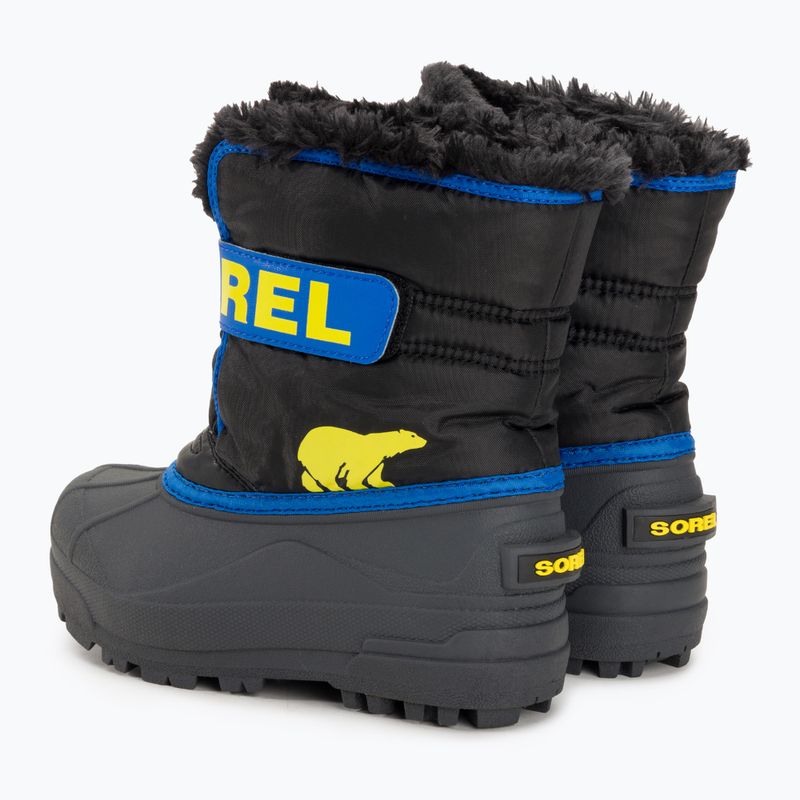 Paauglių sniego batai Sorel Snow Commander black/super blue 3