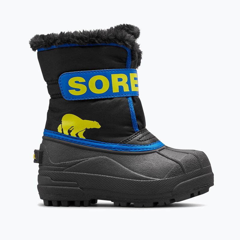 Paauglių sniego batai Sorel Snow Commander black/super blue 7