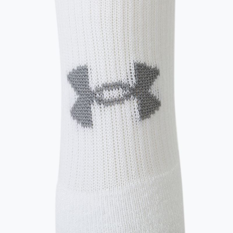Under Armour Heatgear Crew sportinės kojinės 3 poros baltos 1346751 4