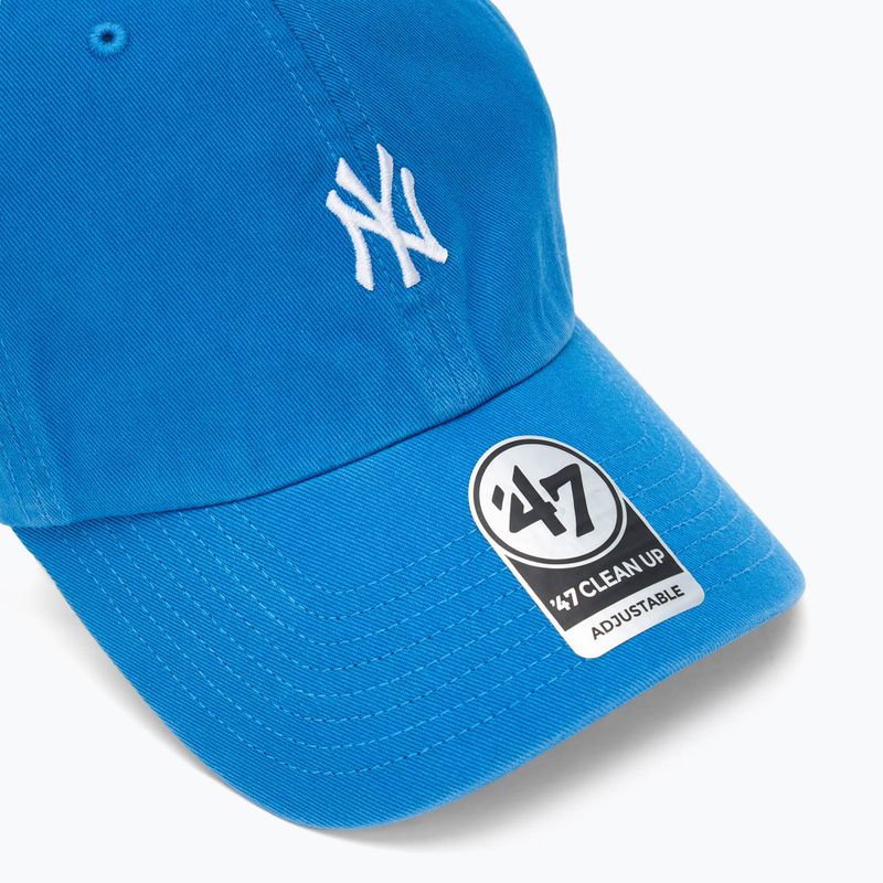 Kepuraitė su snapeliu 47 Brand MLB New York Yankees Base Runner CLEAN UP blue raz 3